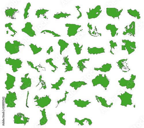 cartes des pays du monde