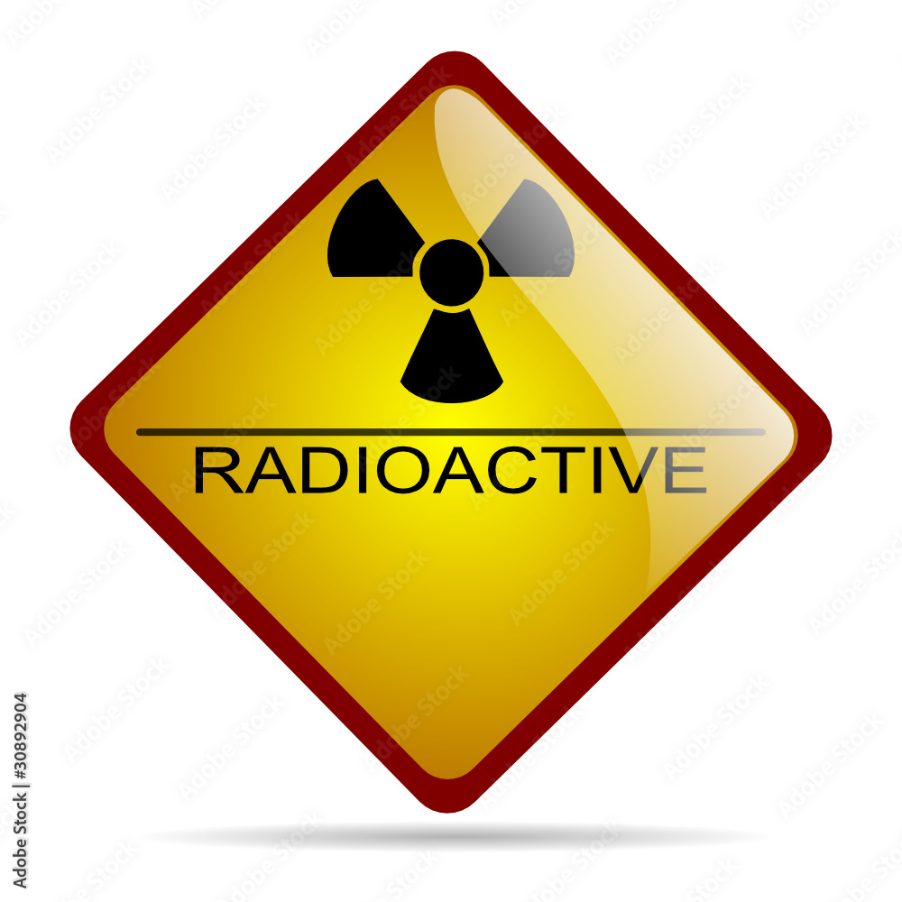 Obraz premium Segnale pericolo radioattività