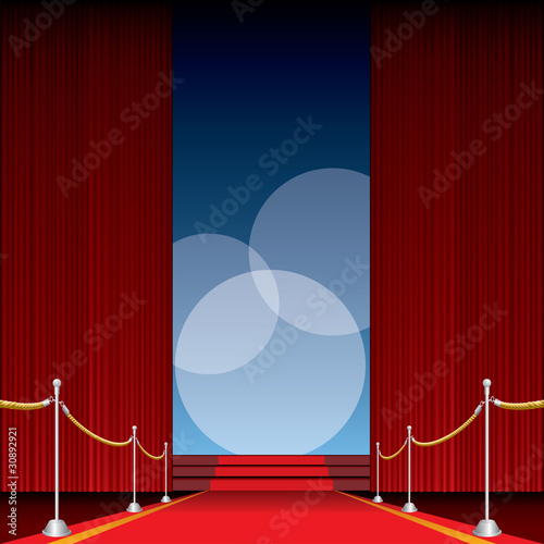 red carpet stairs