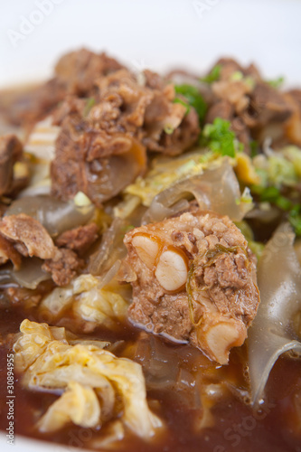 spareribs fried Chinese cabbage