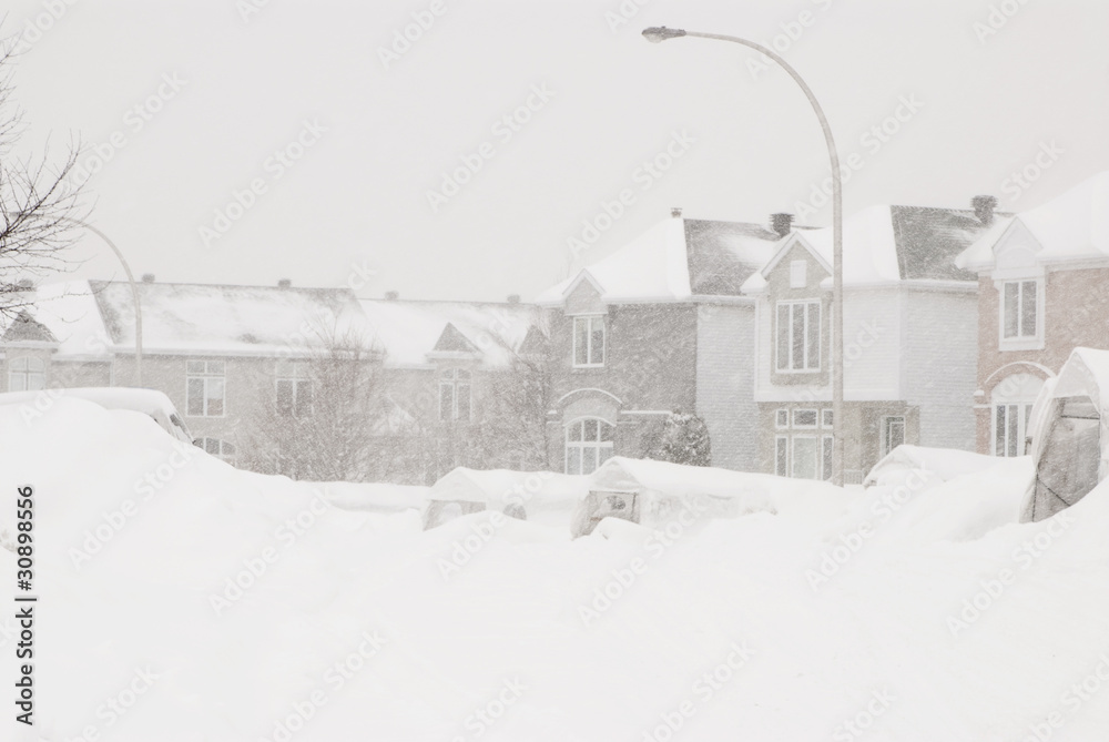 Naklejka premium snow storm