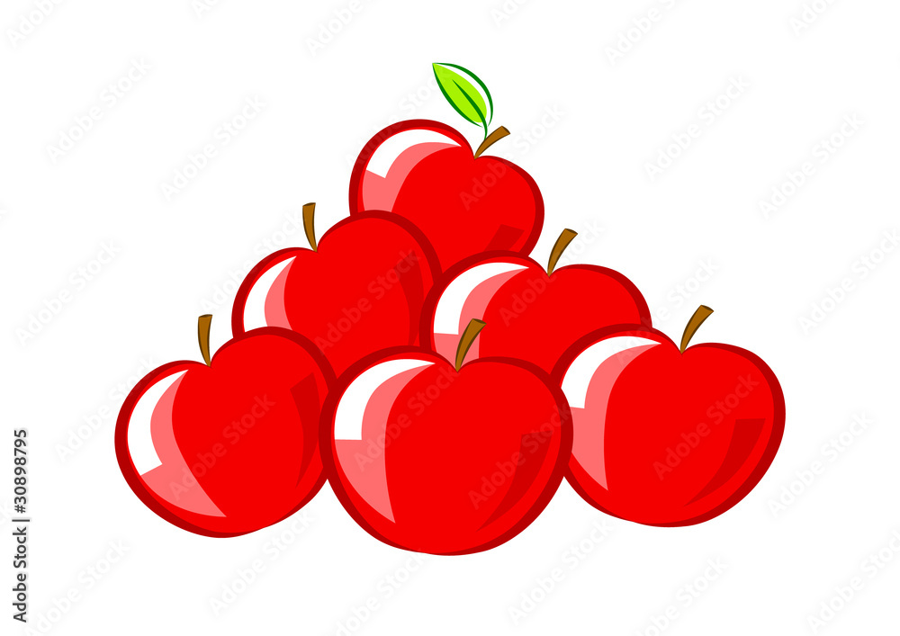 Obraz premium Pile of apples