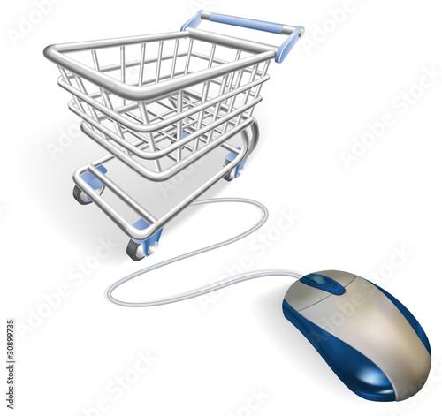 Online internet shopping concept