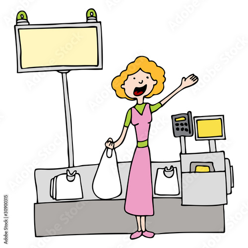 Self Checkout Grocery Store Register