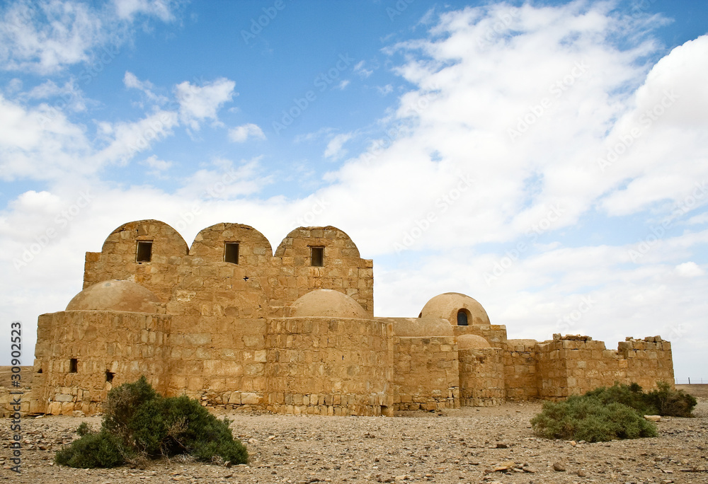 Qasr Amra desert castle. Jordan
