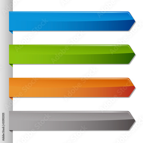 Glossy angle arrows - banners