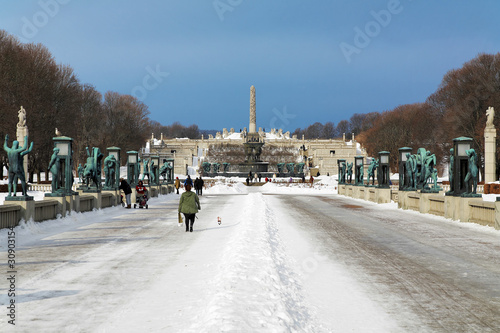 Vigeland Sculpture Park in Oslo, Norway photo