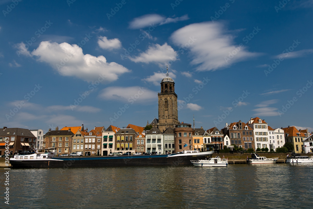 Deventer at the ijssel river