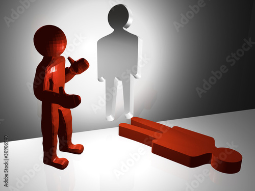 Εκτύπωση καμβά Two red mans