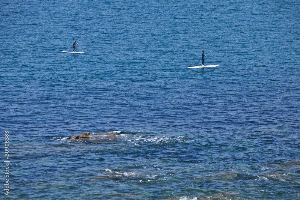 Naklejka premium Stand up paddle
