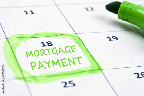 Mortgage payment mark