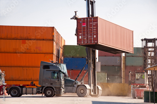 Container Umschlagbahnhof photo