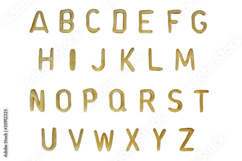 pasta alphabet font