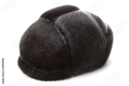 Winter hat, fur of the seal #2| Isolated