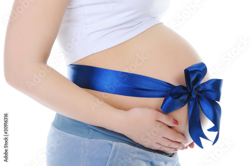 Wallpaper Mural beautiful young pregnant woman Torontodigital.ca