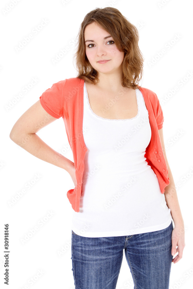 Fototapeta premium Attraktive junge Frau