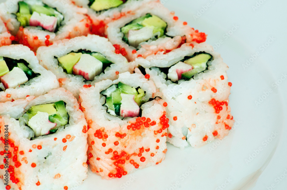 California Maki close up