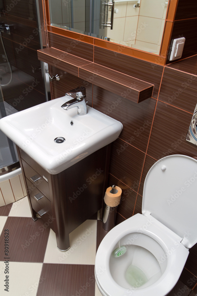 Fototapeta premium Modern bathroom interior