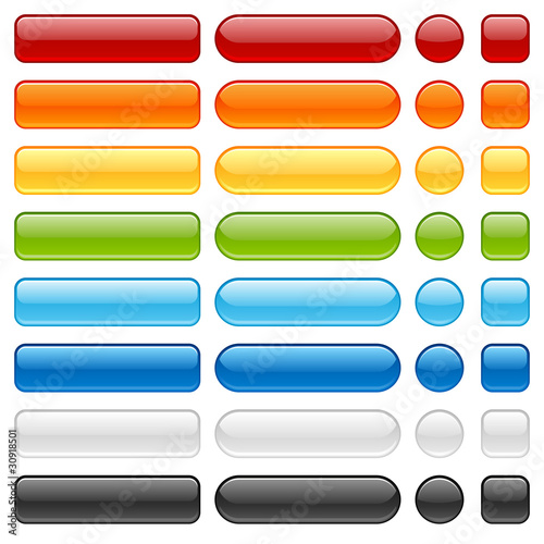 Shiny Web Buttons Colored