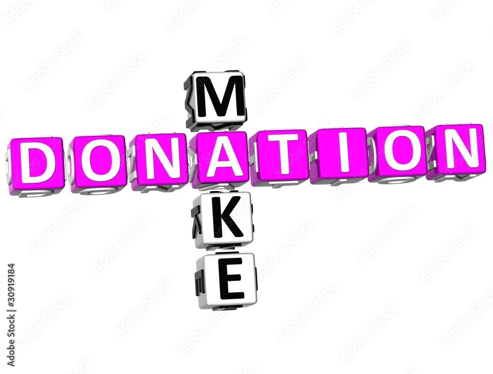 Fototapeta premium Make Donation Crossword