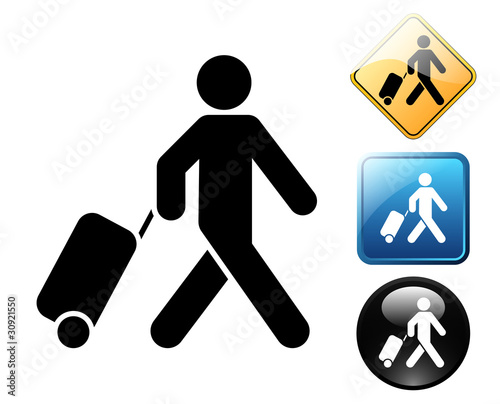 Travel pictogram and signs