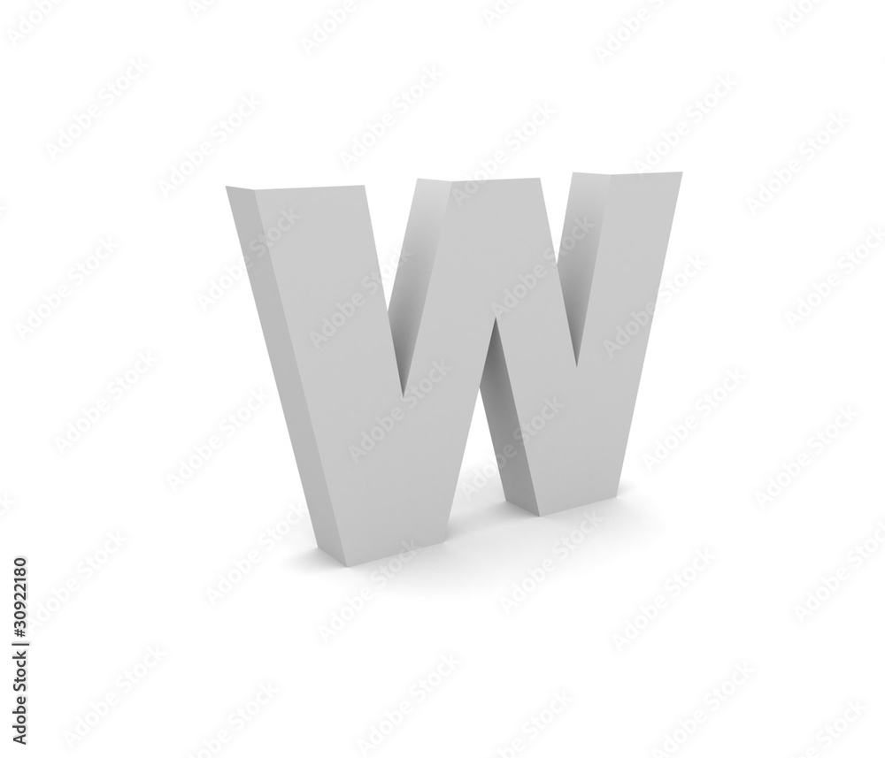 3d Alphabet W 3d Alphabet W