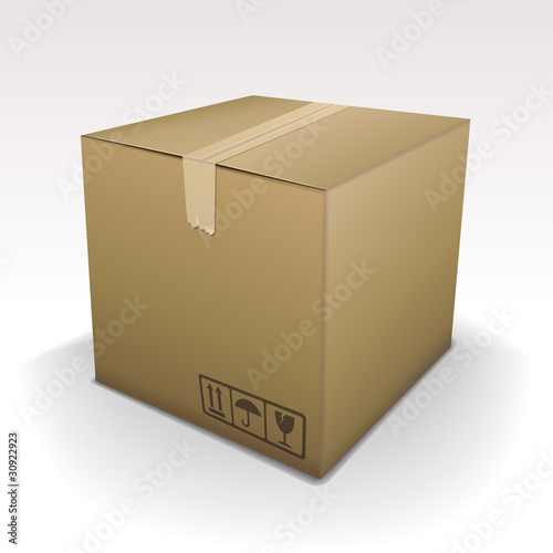 Bank cardboard Box