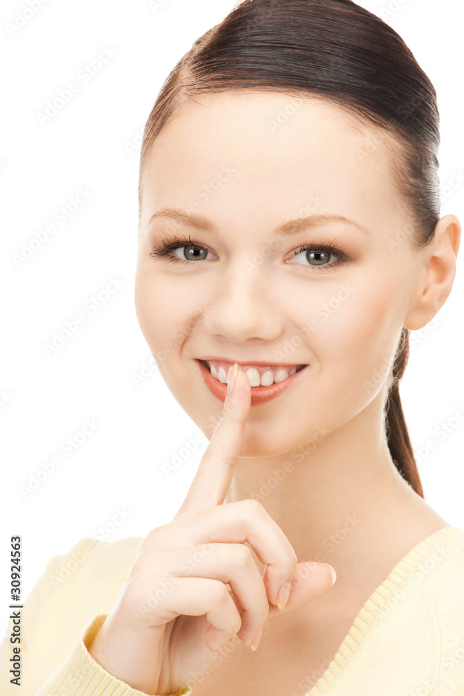 finger on lips finger on lips