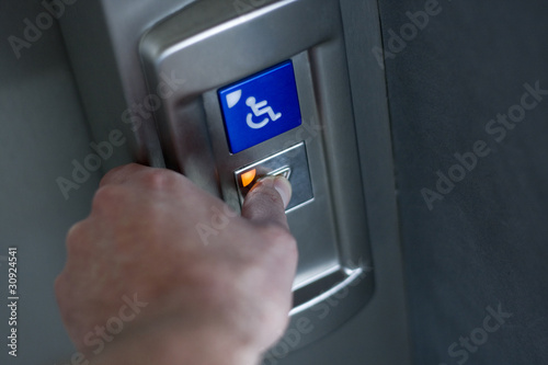 Plakat w ramie Push the button