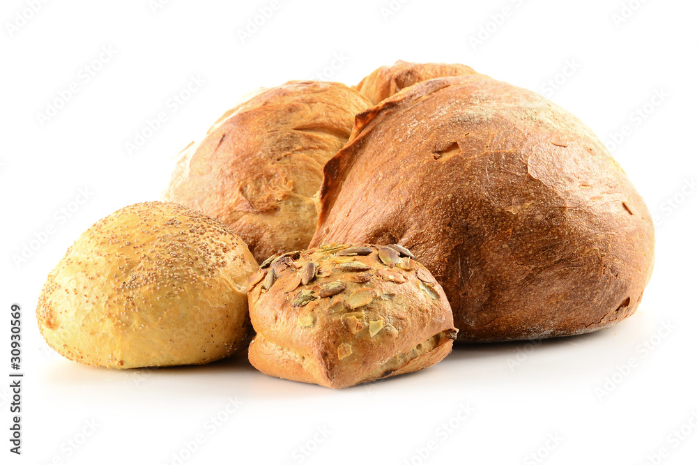 Composition with bread and rolls Composition with bread and rolls