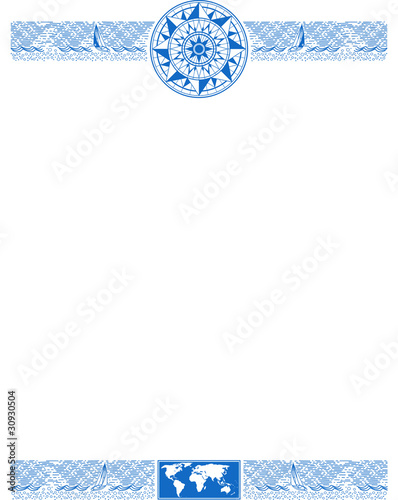 nautical design with place for text