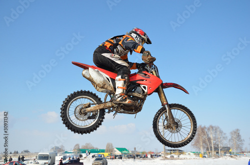Russia, Samara motocross rider jump