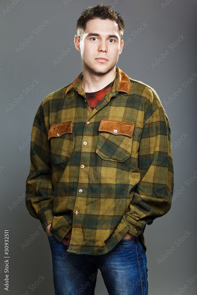Good looking fashion young with a urban look Good looking fashion young with a urban look
