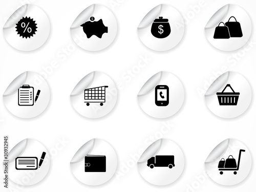 Stickers with icons