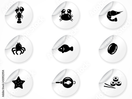 Stickers with icons
