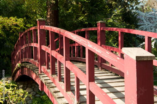 pont rouge jardin japonais