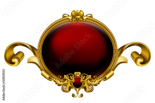Vintage frame red