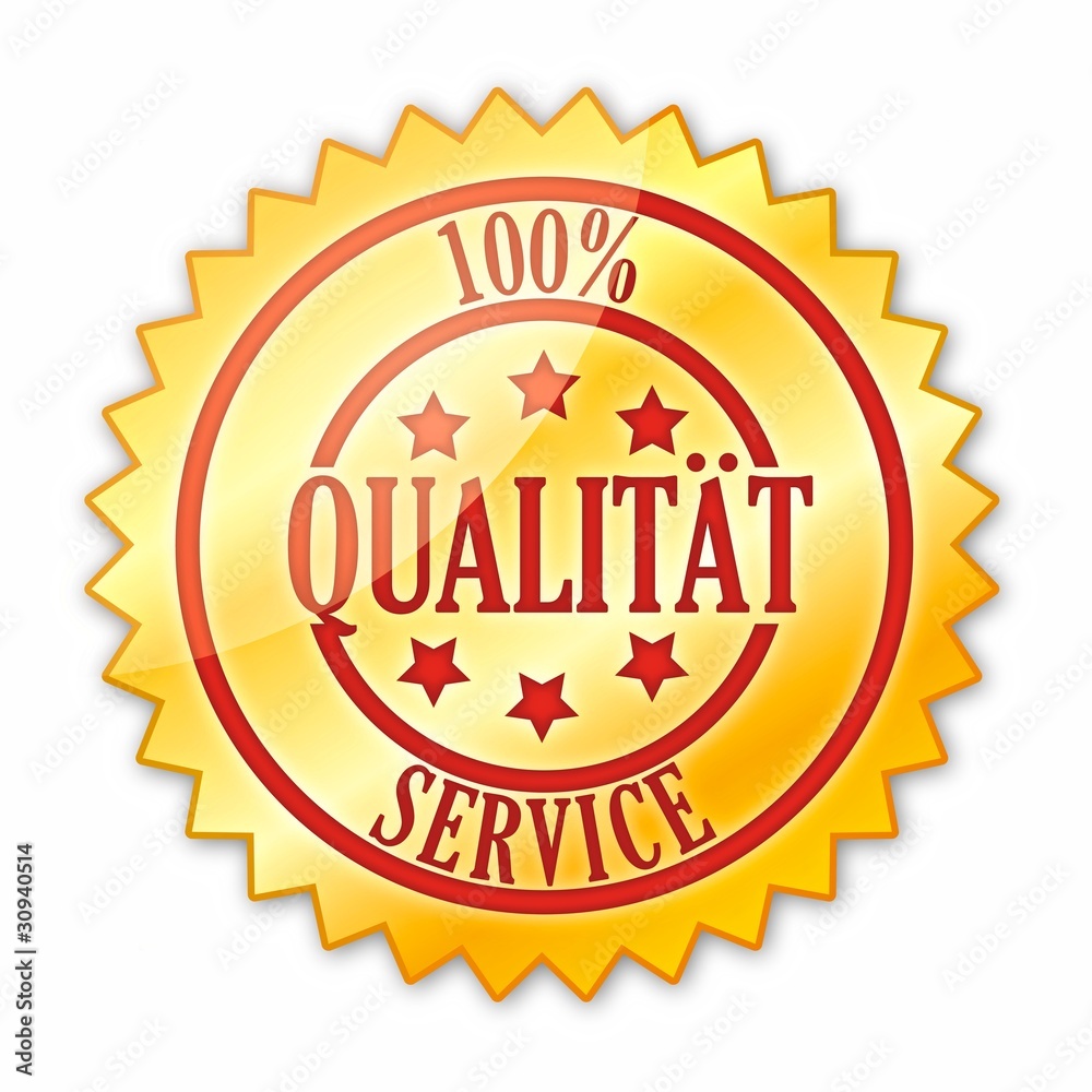 Qualitätsstempel - 100% Service Qualitätsstempel - 100% Service