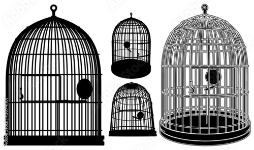 Bird Cage Vector 02