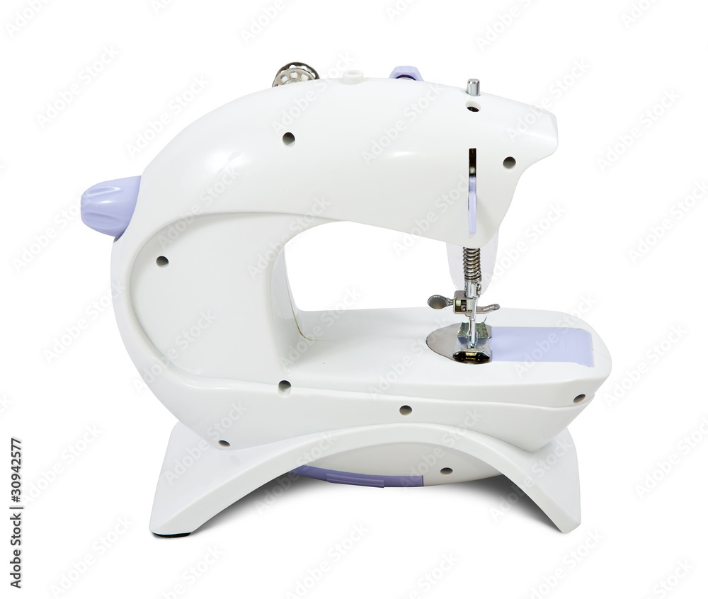 sewing machine  over white