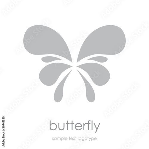 Logo butterfly in drops  # Vector