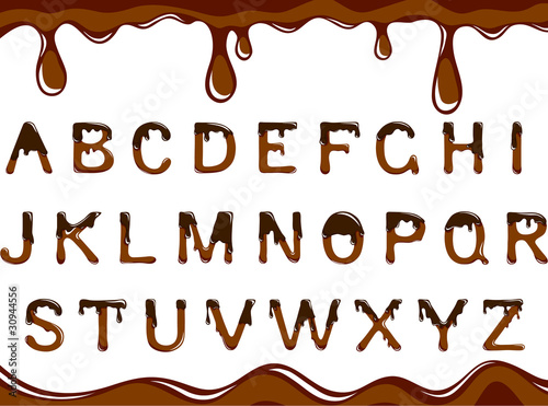 Chocolate alphabet