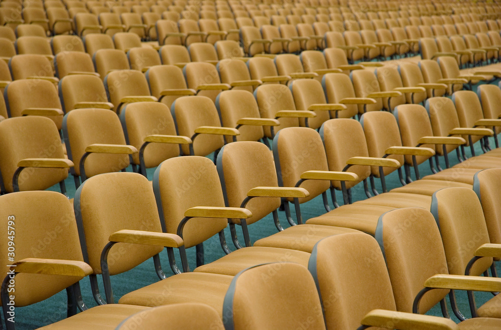 Naklejka premium Auditorium chairs