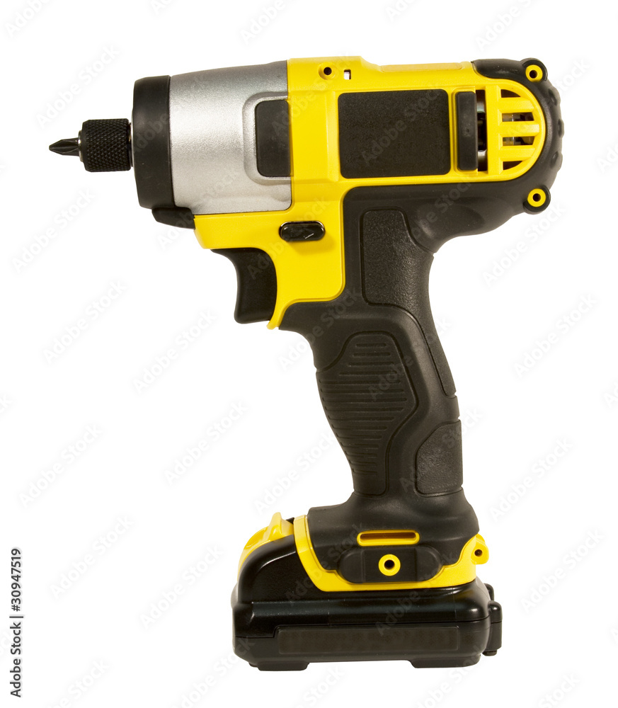 cordless drill isolated