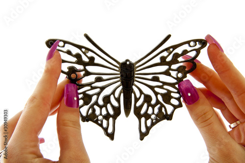 Black fashion  Butterfly photo