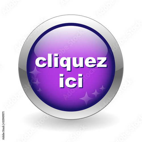 Bouton Web "CLIQUEZ ICI" (clic connexion cliquer curseur)