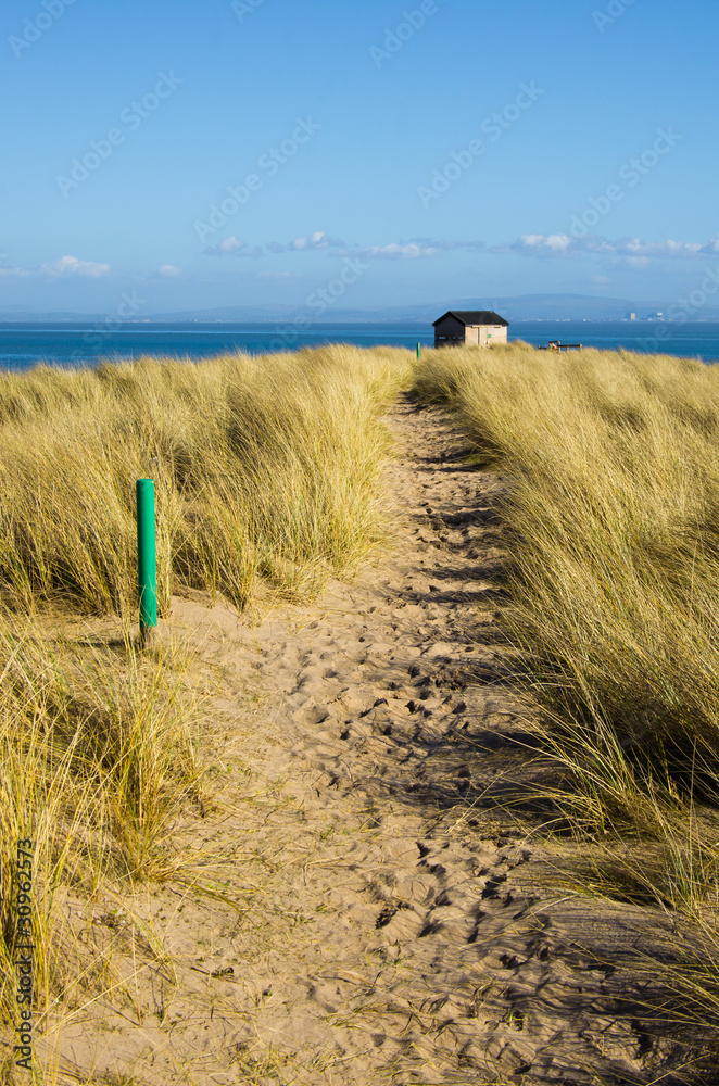 Fototapeta premium Path to Groyne Hide