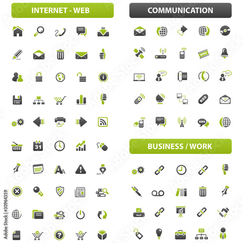 big green grey iconset