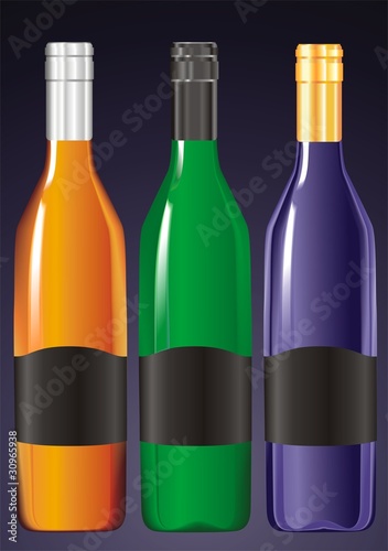 colored bottle