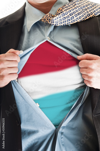 Luxembourg flag on shirt